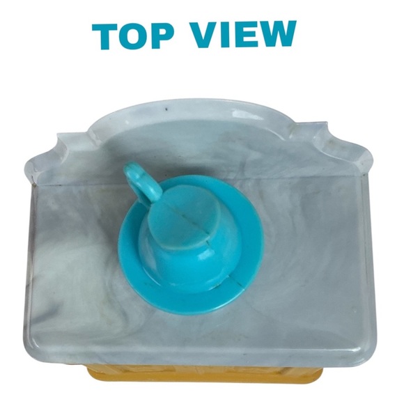 Vintage Avon Victorian Washstand Pitcher Glass Bottle Decanter Collectible 1970s - Picture 11 of 16